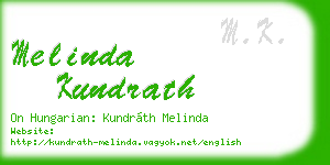 melinda kundrath business card
